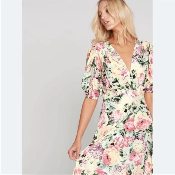 NWOT Faithfull The Brand | Marie Louise Midi Dress size M - Picture 11 of 15